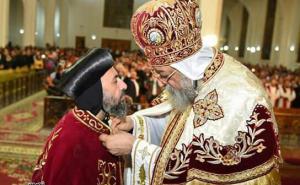 His Holiness Pope Tawdros II and His Grace Bishop Angaelos